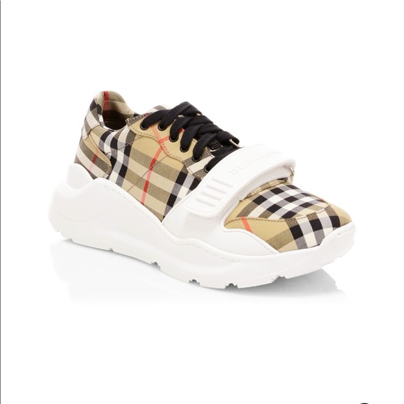 Burberry check Regis sneakers - Picture 2 of 7